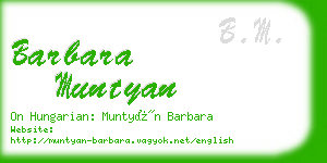 barbara muntyan business card